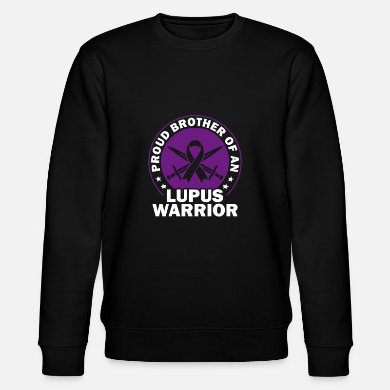 Lupus-bewusstsein Stolzer Bruder Eines - Stanley/Stella Unisex Bio-Sweatshirt CHANGER  - Schwarz