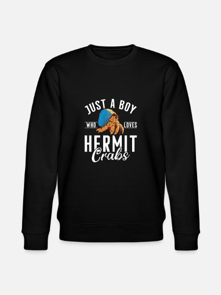 Hermit Crab Gifts - Stanley/Stella CHANGER Unisex Organic Sweatshirt - black