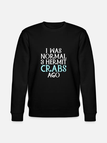 Hermit Crab Gifts - Stanley/Stella CHANGER Unisex Organic Sweatshirt - black