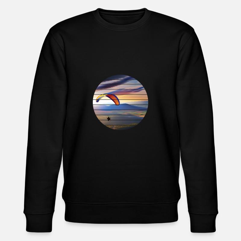 Paraglicter Parapente Gleitschirmfliegen - Sweat bio CHANGER Stanley/Stella Unisexe - noir