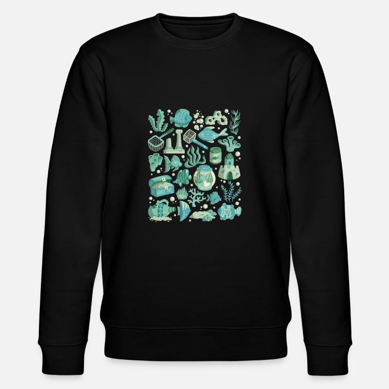 Aquarium - Stanley/Stella Unisex Bio-Sweatshirt CHANGER  - Schwarz