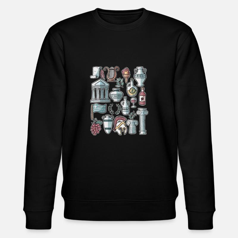 Grèce - Sweat bio CHANGER Stanley/Stella Unisexe - noir