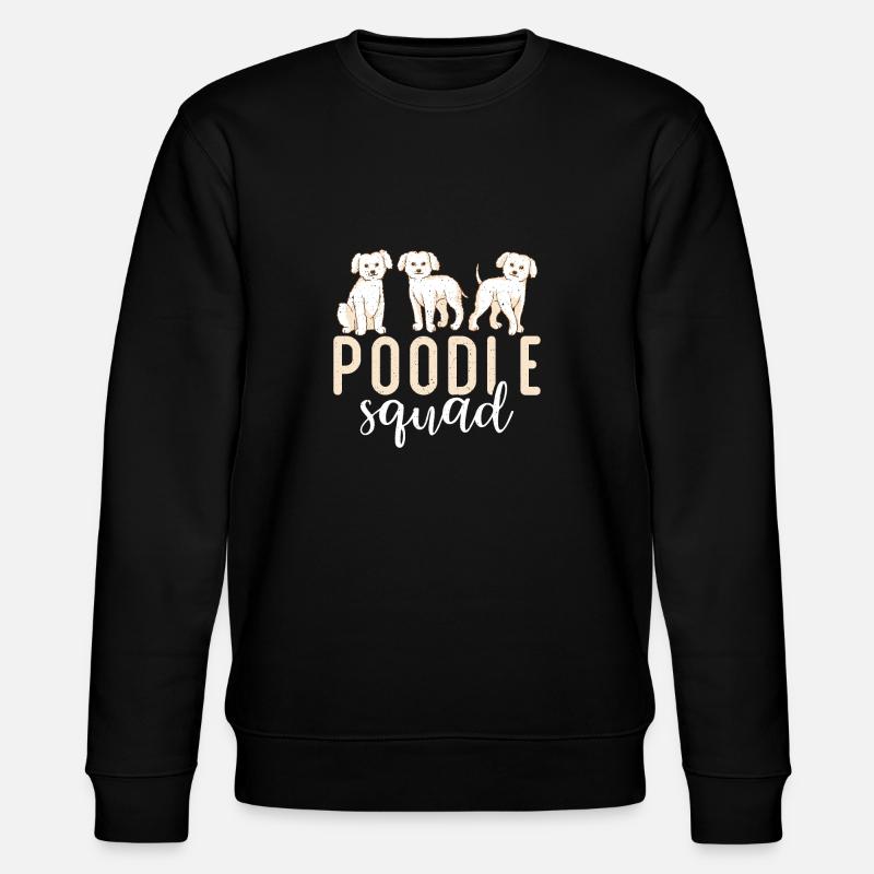 Poodle Gifts - Stanley/Stella CHANGER Unisex Organic Sweatshirt - black