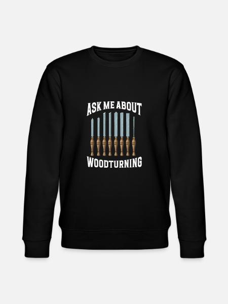 Turning Wood Lathe Lathe - Stanley/Stella CHANGER Unisex Organic Sweatshirt - black