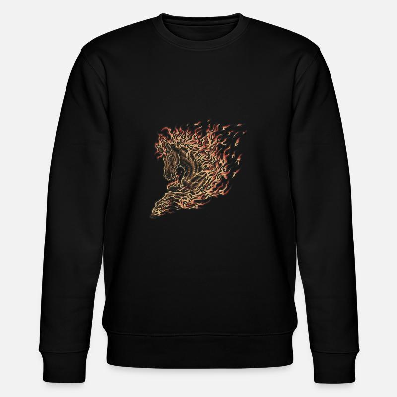 Cheval de feu - Sweat bio CHANGER Stanley/Stella Unisexe - noir