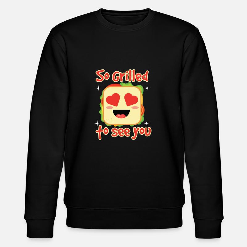 So Grilled To See You - Stanley/Stella Unisex Bio-Sweatshirt CHANGER  - Schwarz