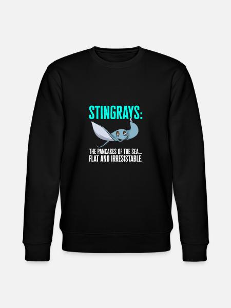 Stachelrochen Mantarochen Ozean Rochen - Stanley/Stella Unisex Bio-Sweatshirt CHANGER  - Schwarz