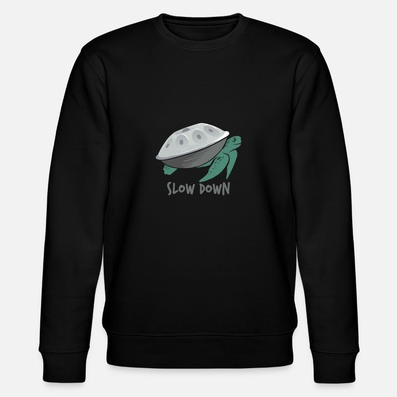Play Handpan Turtle Handpan - Stanley/Stella CHANGER Unisex Organic Sweatshirt - black