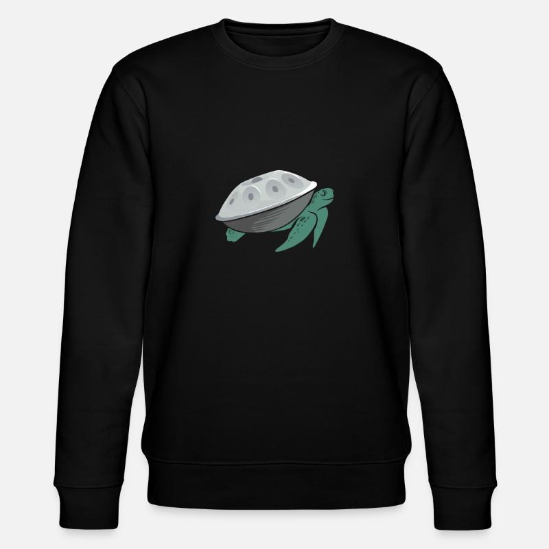 Play Handpan Turtle Handpan - Stanley/Stella CHANGER Unisex Organic Sweatshirt - black