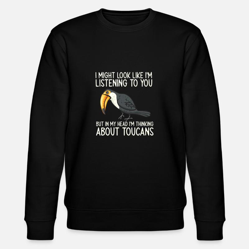 Toucan Bird Rainforest - Stanley/Stella CHANGER Unisex Organic Sweatshirt - black