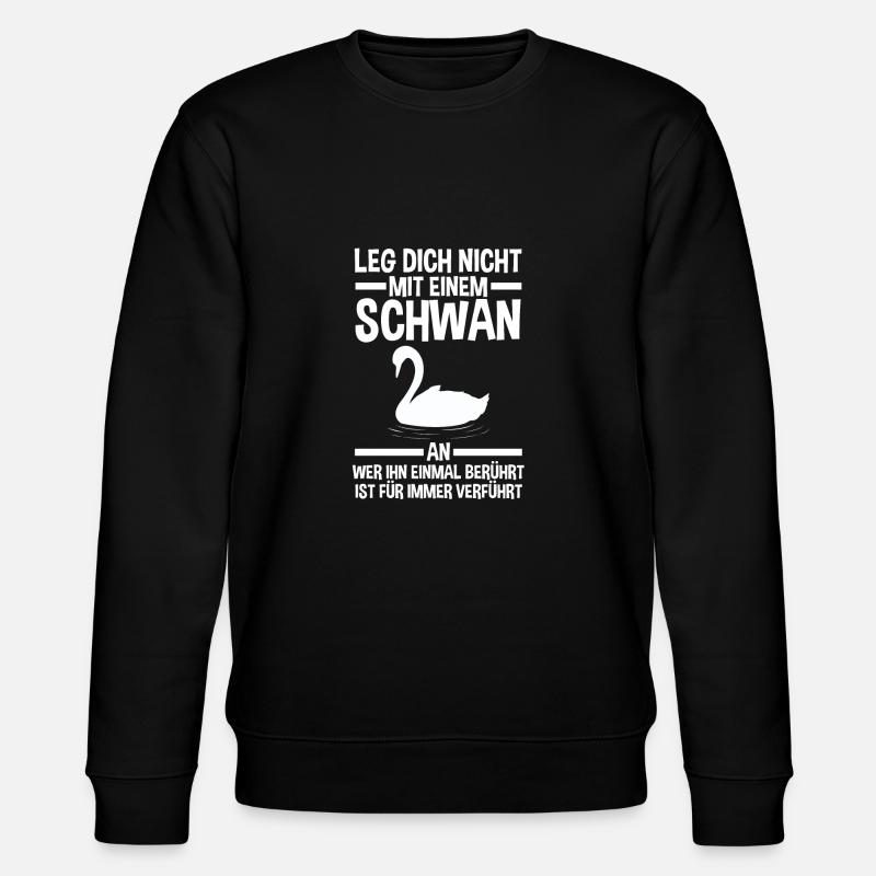 Schwan - Stanley/Stella Unisex Bio-Sweatshirt CHANGER  - Schwarz