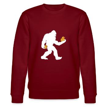 Sasquatch Big Foot Yetti Enfants Canard en caoutchouc - Sweat bio CHANGER Stanley/Stella Unisexe - bordeaux - Devant - Nik (191cm) & Marisol (170cm)