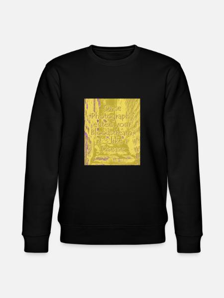 phtotography disease olive - Stanley/Stella CHANGER Unisex Organic Sweatshirt - black