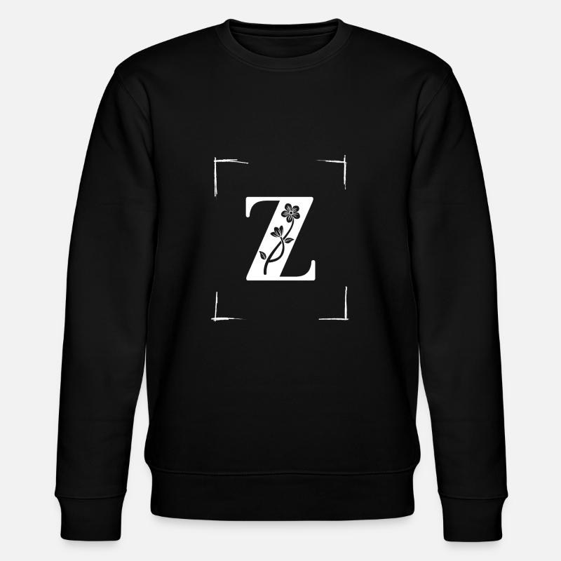 letter Z initial - Stanley/Stella CHANGER Unisex Organic Sweatshirt - black