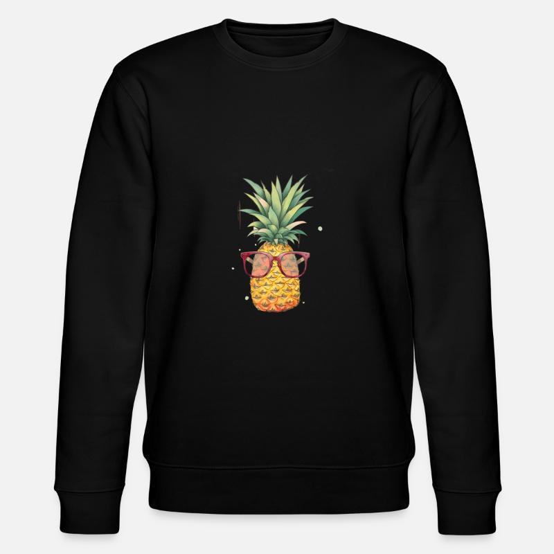 Pineapple Sunglasses Beach Hawaiian Holidays - Sweat bio CHANGER Stanley/Stella Unisexe - noir