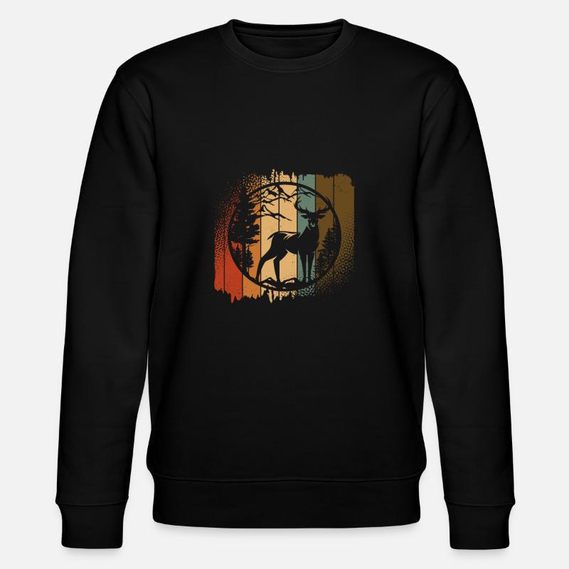 Deer Mountains Wilderness - Stanley/Stella CHANGER Unisex Organic Sweatshirt - black