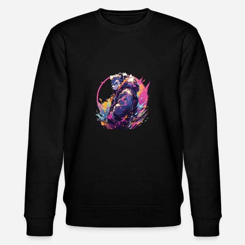 Panda Cool Panda Ours Pandas - Sweat bio CHANGER Stanley/Stella Unisexe - noir