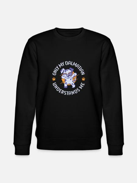 Gifts for Dalmatian Lovers - Stanley/Stella CHANGER Unisex Organic Sweatshirt - black