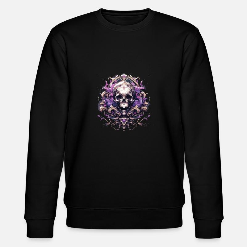 Crâne Crâne Crânes Crâne Squelette - Sweat bio CHANGER Stanley/Stella Unisexe - noir
