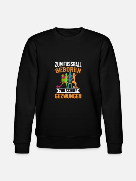 Fussball Schule Schüler Kind - Stanley/Stella Unisex Bio-Sweatshirt CHANGER - Schwarz