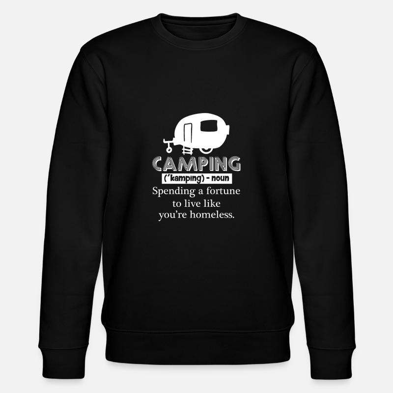 Camping Camping Definition - Stanley/Stella CHANGER Unisex Organic Sweatshirt - black