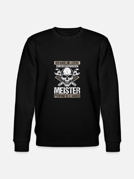 Meisterprüfung Geschenkidee Lizenz - Stanley/Stella Unisex Bio-Sweatshirt CHANGER - Schwarz