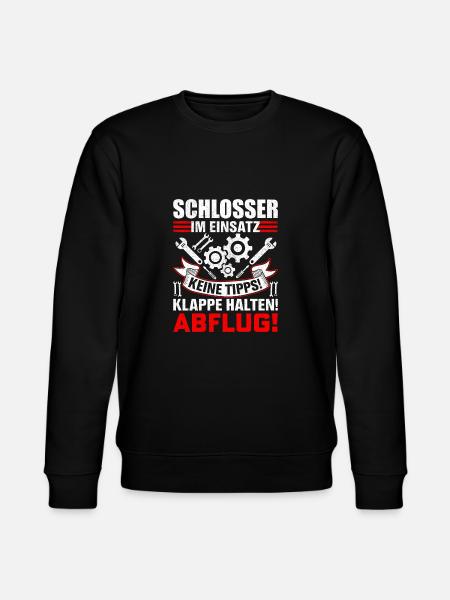 Schlosser im Einsatz Geschenkidee - Stanley/Stella Unisex Bio-Sweatshirt CHANGER - Schwarz