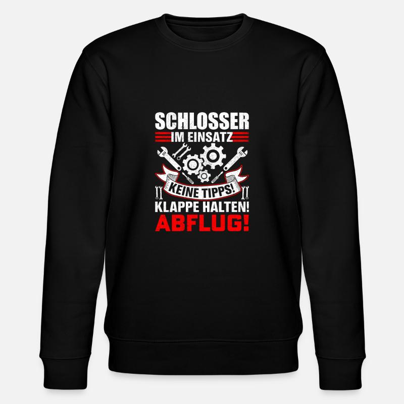 Schlosser im Einsatz Geschenkidee - Stanley/Stella Unisex Bio-Sweatshirt CHANGER  - Schwarz