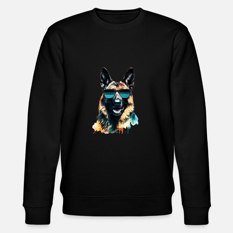 Deutscher Schäferhund - Stanley/Stella Unisex Bio-Sweatshirt CHANGER  - Schwarz