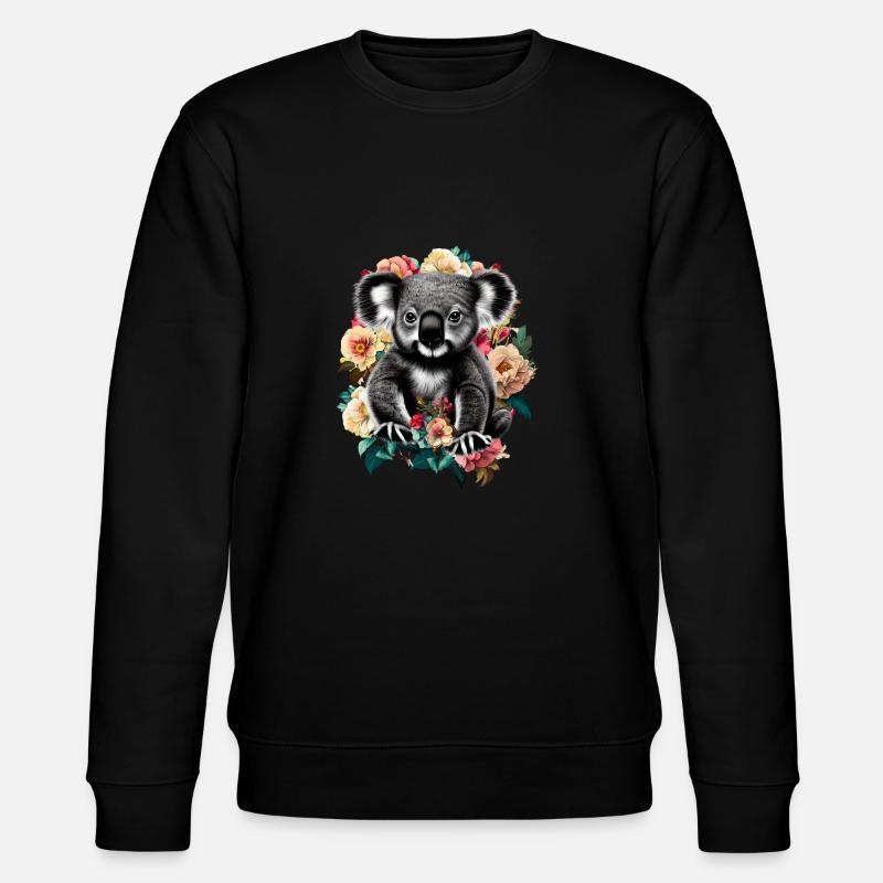 Koala - Stanley/Stella Unisex Bio-Sweatshirt CHANGER  - Schwarz