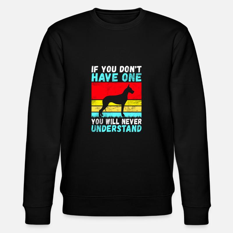 Great Dane Gifts - Stanley/Stella Unisex Bio-Sweatshirt CHANGER - Schwarz