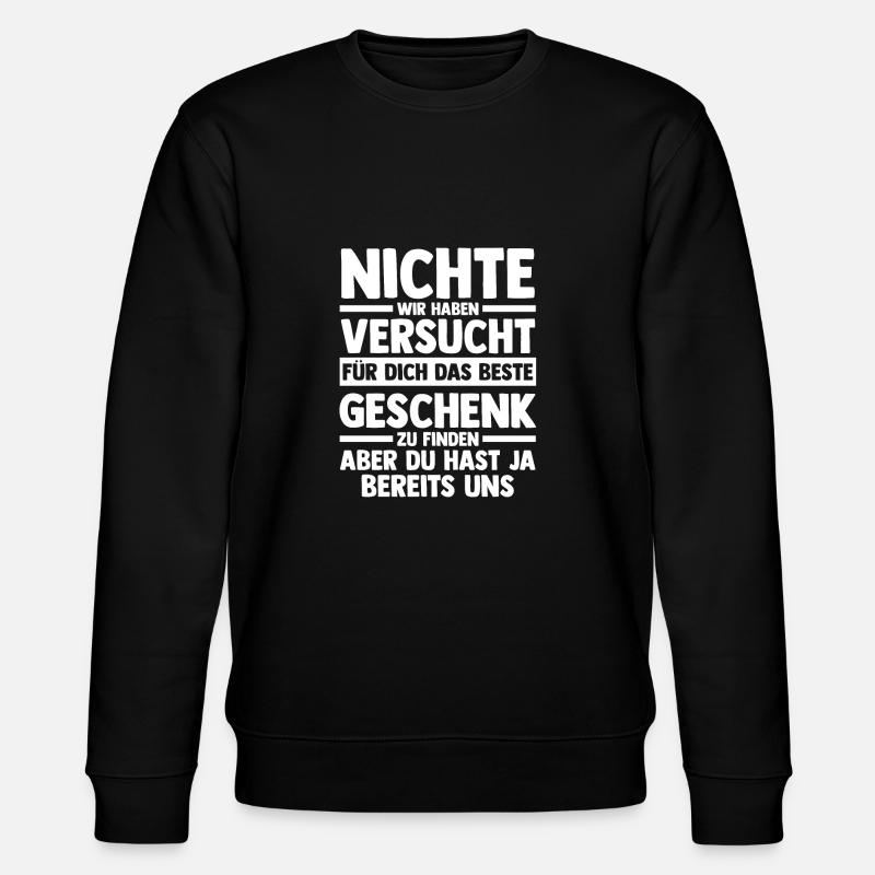 Nichte - Stanley/Stella Unisex Bio-Sweatshirt CHANGER  - Schwarz