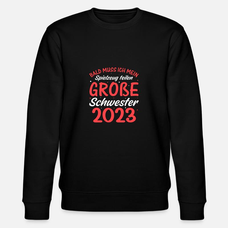 Spielzeug Schwester 2023 - Stanley/Stella Unisex Bio-Sweatshirt CHANGER  - Schwarz