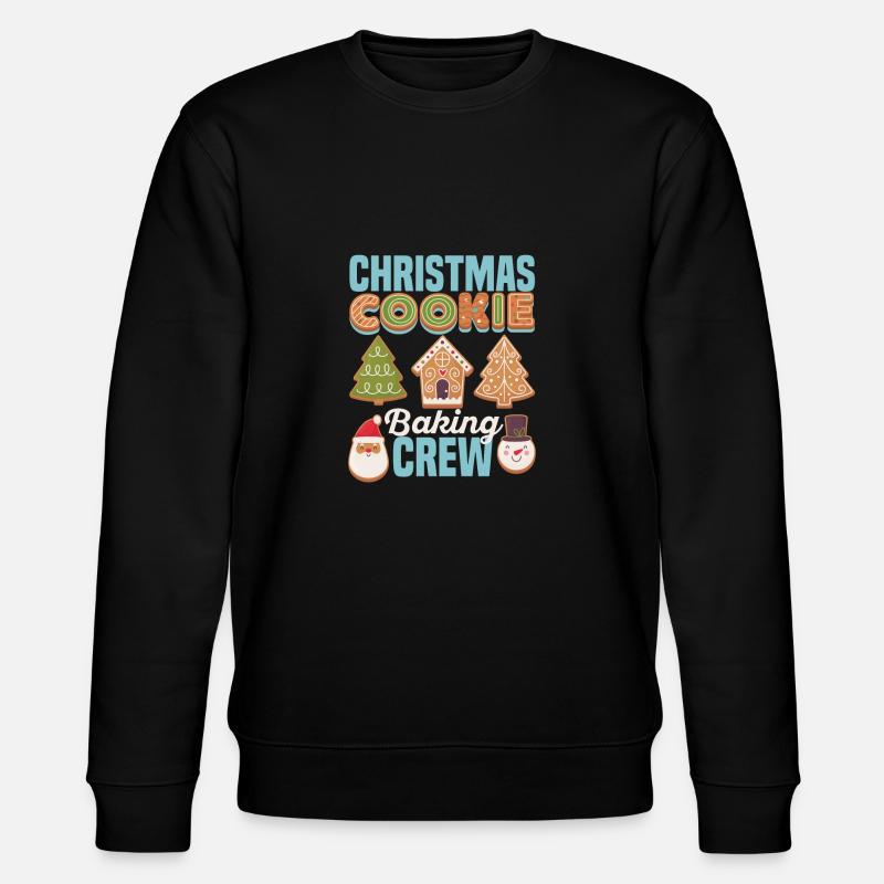 Christmas Cookie Baking Crew Traditioneller - Stanley/Stella Unisex Bio-Sweatshirt CHANGER  - Schwarz