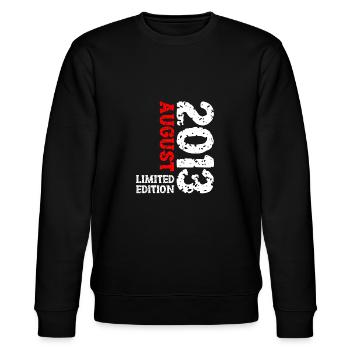 2013 August Limited Edition 10. Geburtstag Outfit - Stanley/Stella Unisex Bio-Sweatshirt CHANGER  - Schwarz - Vorne - Nik (191cm) & Marisol (170cm)