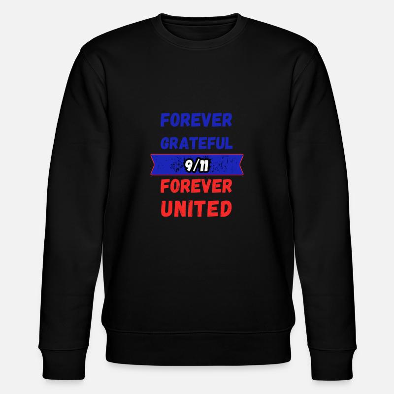 Forefer Grateful - Stanley/Stella CHANGER Unisex Organic Sweatshirt - black