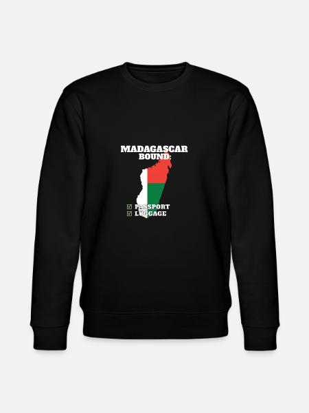 Madagascar Bound Country Travel Malagasy Flag - Stanley/Stella CHANGER Unisex Organic Sweatshirt - black