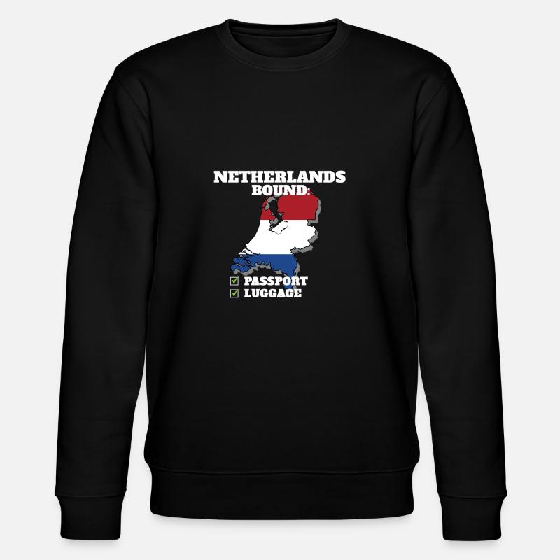 Netherlands Bound Country Travel Netherlandish - Stanley/Stella CHANGER Unisex Organic Sweatshirt - black