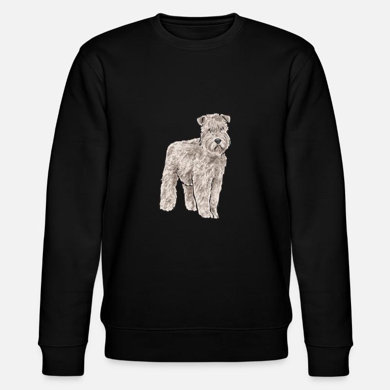 Irish Soft Coated Wheaten Terrier - Stanley/Stella CHANGER Unisex Organic Sweatshirt - black