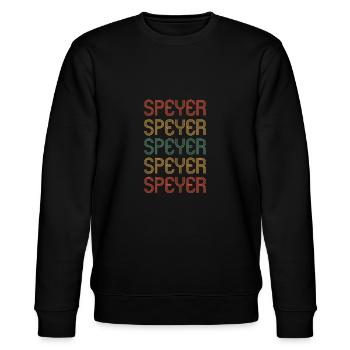 Speyererin Speyerer Speyer - Stanley/Stella Unisex Bio-Sweatshirt CHANGER  - Schwarz - Vorne - Nik (191cm) & Marisol (170cm)