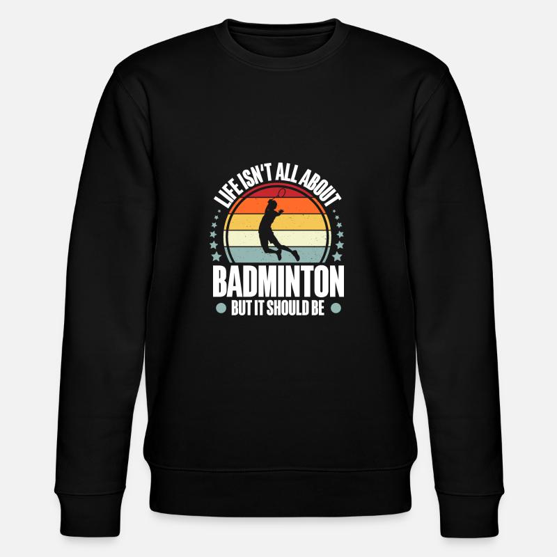 Badminton - Stanley/Stella Unisex Bio-Sweatshirt CHANGER  - Schwarz