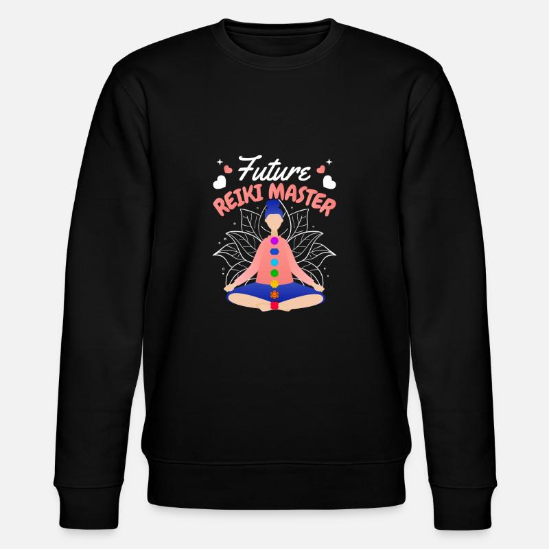 Future Reiki Master Geschenk - Stanley/Stella Unisex Bio-Sweatshirt CHANGER - Schwarz