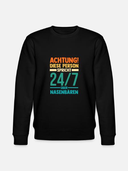 Nasenbär - Stanley/Stella Unisex Bio-Sweatshirt CHANGER - Schwarz
