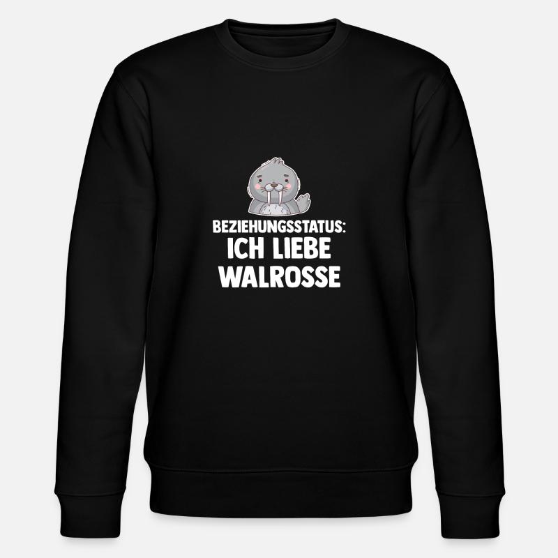 Walross - Stanley/Stella Unisex Bio-Sweatshirt CHANGER  - Schwarz