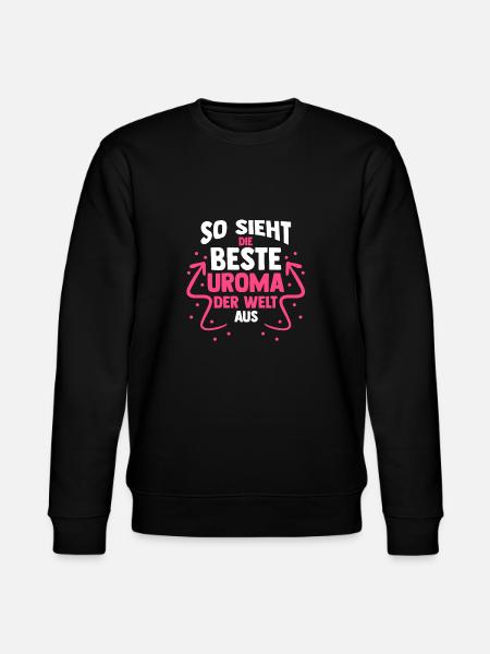 Urgroßmutter Beste Uroma - Stanley/Stella Unisex Bio-Sweatshirt CHANGER  - Schwarz
