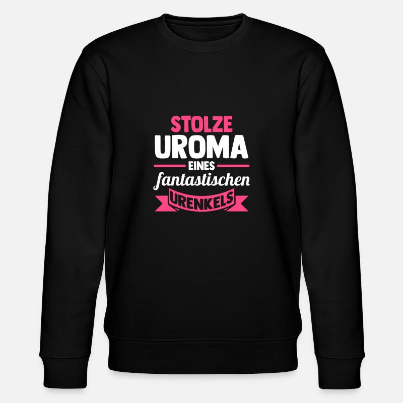 Urgroßmutter Uroma - Stanley/Stella Unisex Bio-Sweatshirt CHANGER  - Schwarz