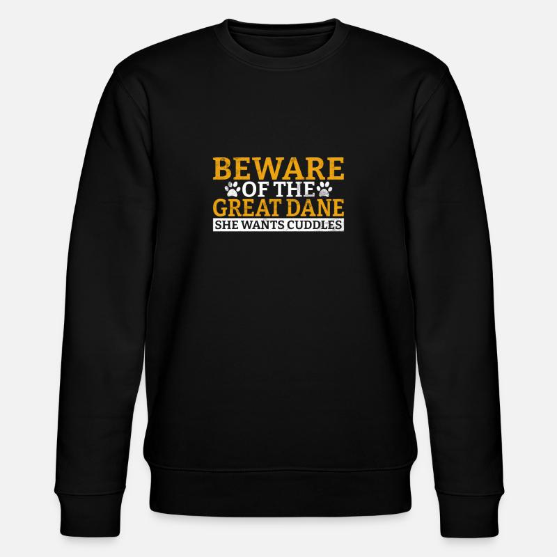 Great Dane Gifts - Stanley/Stella Unisex Bio-Sweatshirt CHANGER  - Schwarz