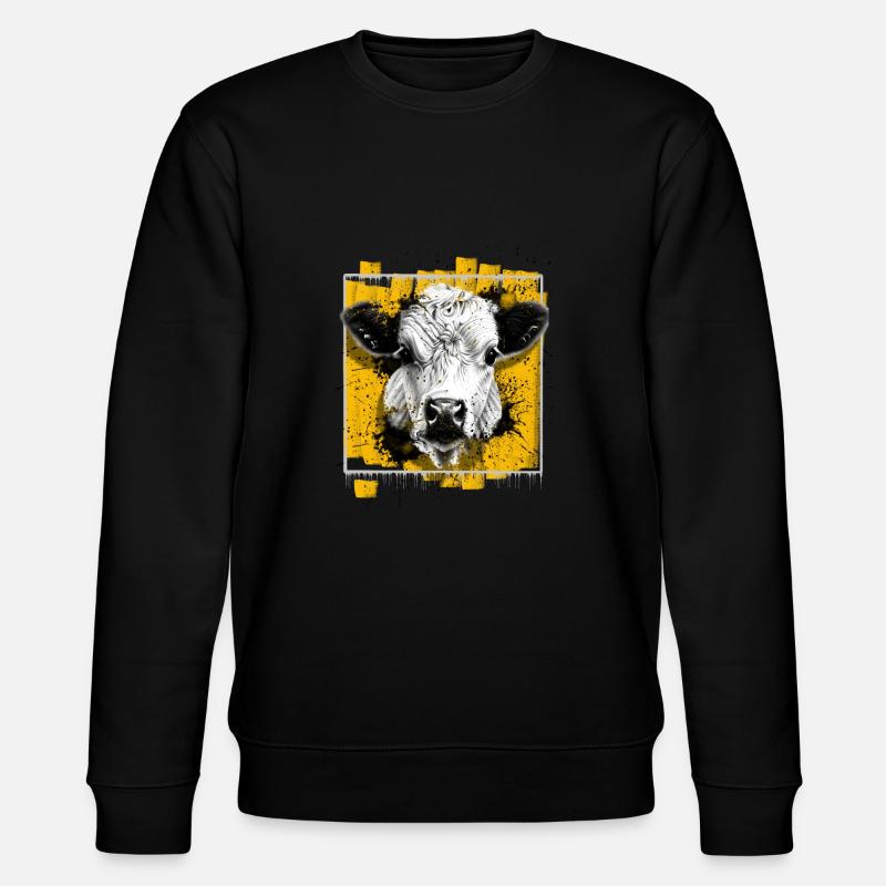 Vache - Sweat bio CHANGER Stanley/Stella Unisexe - noir