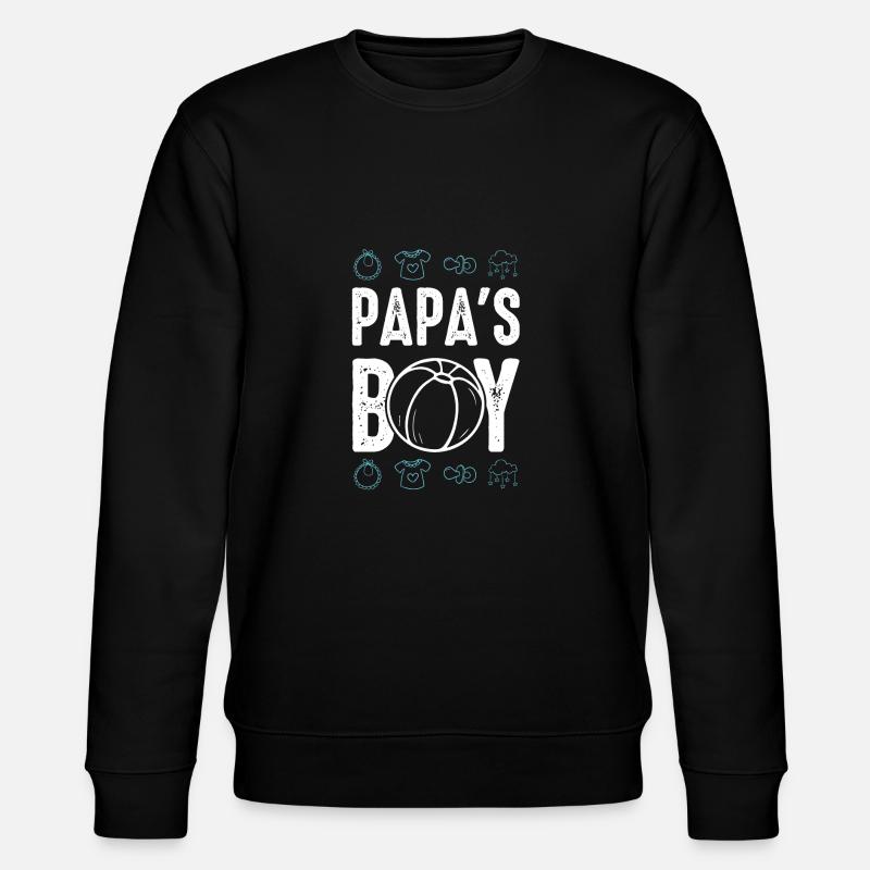 Papa's Boy - Stanley/Stella Unisex Bio-Sweatshirt CHANGER  - Schwarz
