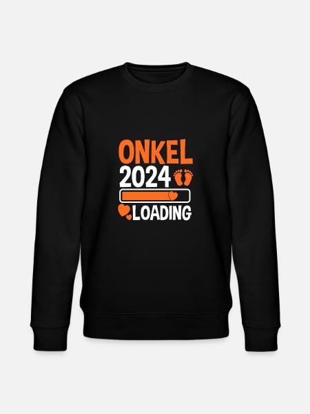 Werdender Onkel 2025 - Stanley/Stella Unisex Bio-Sweatshirt CHANGER  - Schwarz